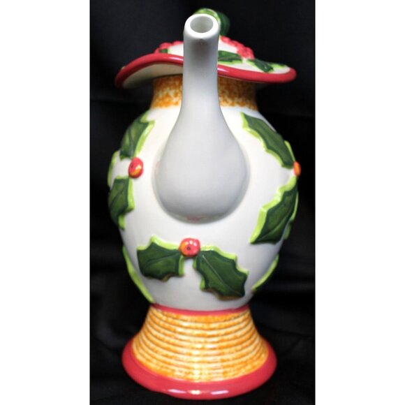 Southern Living Home Very Merry Teapot #40022 Ceramic Christmas Holiday Whimsy - Picture 3 of 11